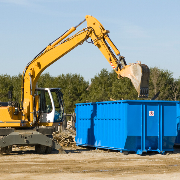 are there any restrictions on where a residential dumpster can be placed in Conquest NY